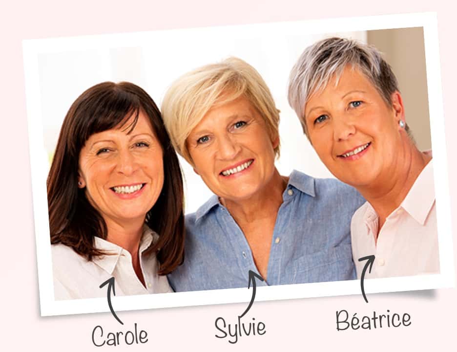 Les ambassadrices Sybelle: Sylvie, Béatrice, Carole